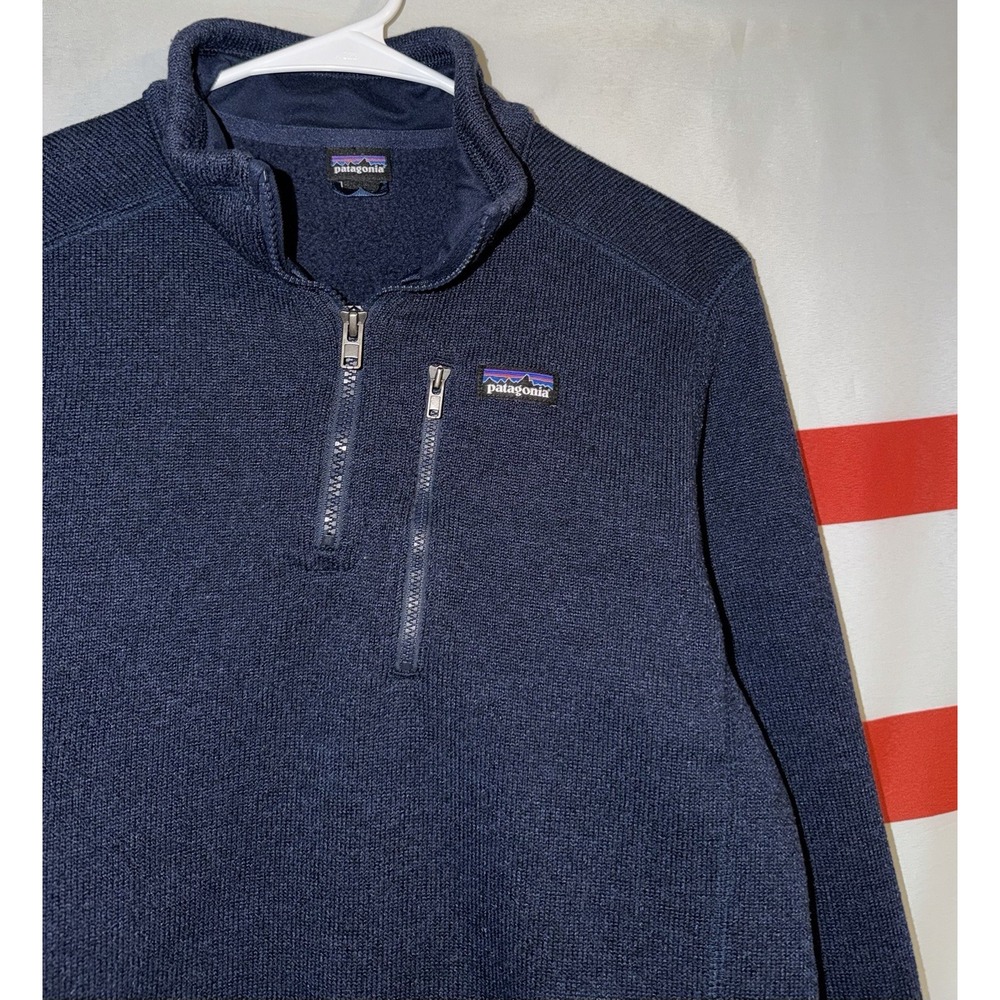 Patagonia Better Sweater Youth XL 14 Navy Blue 1/4 Zip Pullover - Picture 2 of 5